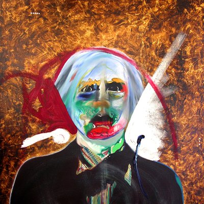 Surportrait : Andy Warhol  Sébastien, 2005 (öljyä ja kultalehtiä kankaalle). tekijältä Benoit Erwann Boucherot