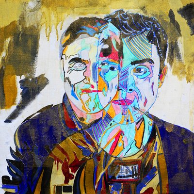 Surportrait : Jean-Marie Héliès, 2019 (öljy ja akryyli kankaalle) tekijältä Benoit Erwann Boucherot