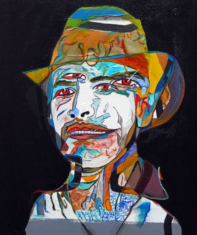 Surportrait : Marcos Alejandro Rosas Jassan, 2014 (öljy kankaalle) tekijältä Benoit Erwann Boucherot