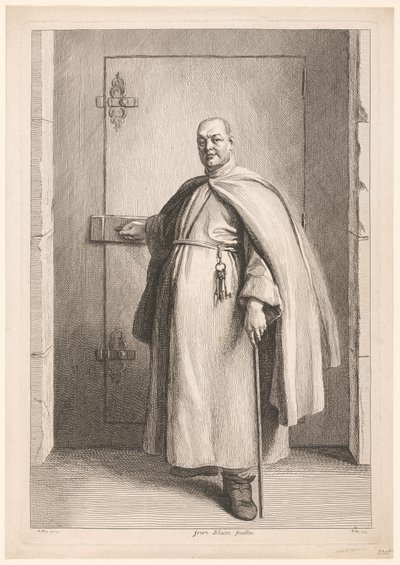 Portret van Blaise Saint Mary Donatista Veli Blaise Feuillan (otsikko esineessä) tekijältä Benoît Audran (II)