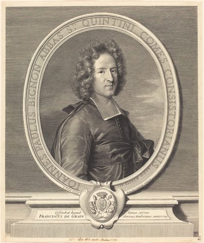 J.P. Bignon tekijältä Benoît Audran I after Joseph Vivien