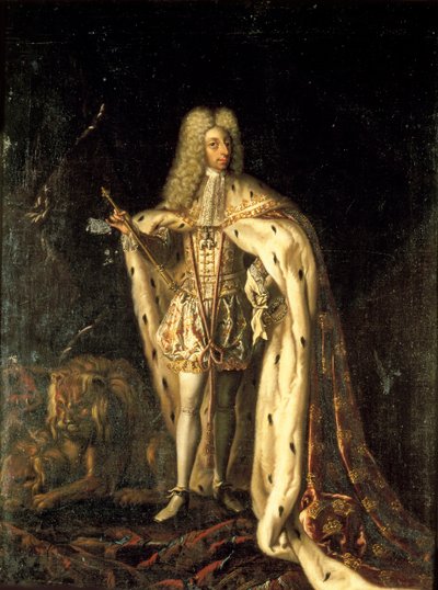 Tanskan ja Norjan kuningas Frederick IV 1671-1730, um 1700. tekijältä Benoît Le Coffre