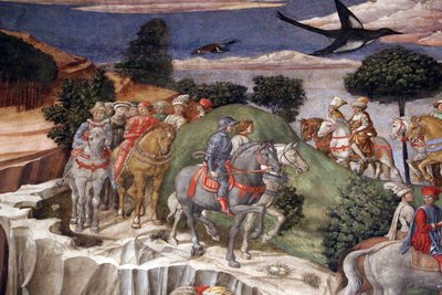 Italian kieli: Maagien matka: nuorimman kuninkaan Gasparre-kulkue. tekijältä Benozzo Gozzoli