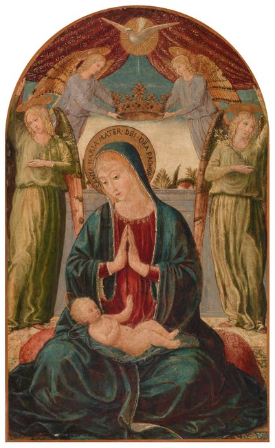 Madonna ja lapsi enkelien kanssa tekijältä Benozzo Gozzoli