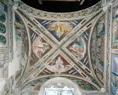 Jaksot Pyhän Augustinuksen elämästä, kuoron katosta, 1463-65 tekijältä Benozzo di Lese di Sandro Gozzoli