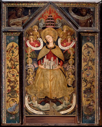 Enkelien neitsyt (öljy paneelille tekijältä Benozzo di Lese di Sandro Gozzoli