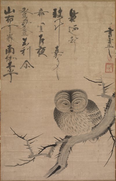 Pöllö, 1630-1640. tekijältä Bensaku Tsuda