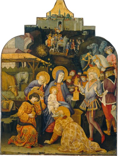 The Adoration of the Magi, n. 14701475. tekijältä Benvenuto di Giovanni