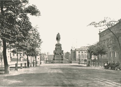 Frederick Suuren patsas, Unter Den Linden, Berliini, Saksa, 1895. tekijältä Berlin Photographic Co