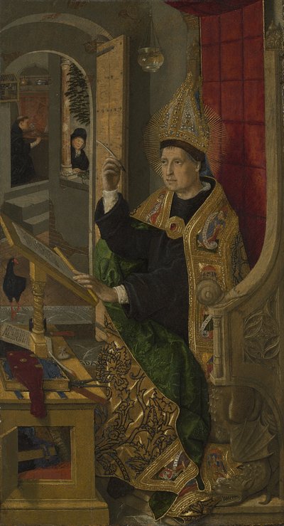 Pyhä Augustinus, 1477-85 tekijältä Bermejo