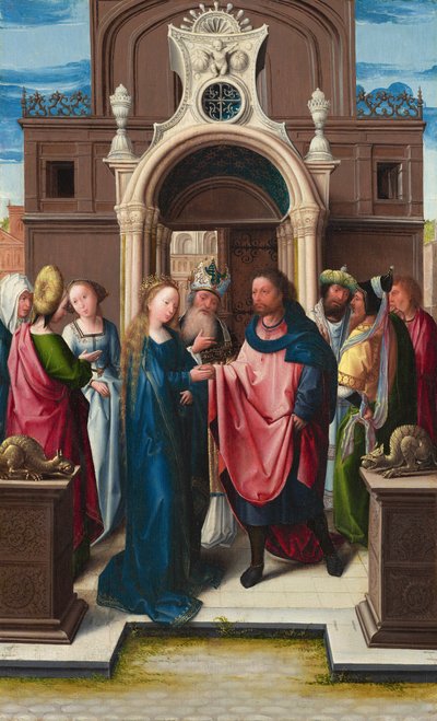 Neitsyen häät, n. 1513. tekijältä Bernaert van Orley