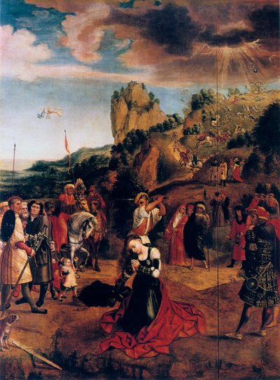 Pyhän Katariinan marttyyrikuolema, 1500-luku. tekijältä Bernard van Orley