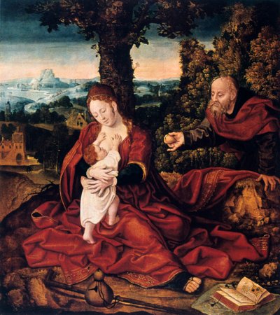 Loput lennossa Egyptiin, 1500-luku. tekijältä Bernard van Orley