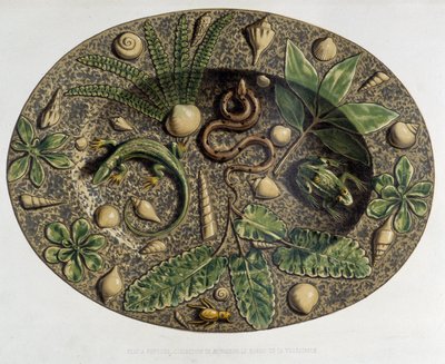 Plate à matelijat - Plate céramique, C. Delangen ja C. Bornemanin teoksessa "" Bernard Palissyn teos" tekijältä Bernard (after) Palissy