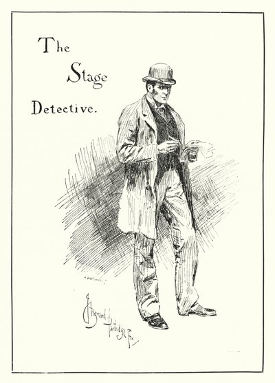 The Stage Detective (kaiverrus) tekijältä Bernard (after) Partridge