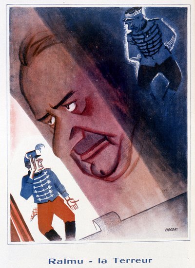 Raimu: Terror - kuvitus Bernard Becan (Bernhard Kahn) (1890-1943) "" Fantasio""" 15.11.1932 tekijältä Bernard Becan