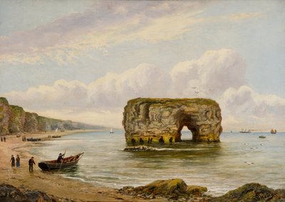 Marsden Rock, n.1880-1900 (öljy kankaalle) tekijältä Bernard Benedict Hemy