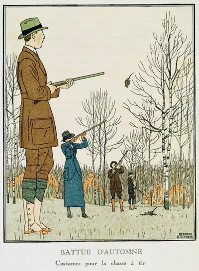An Autumn Shoot, n. 1912-1913 (litho) tekijältä Bernard Boutet de Monvel