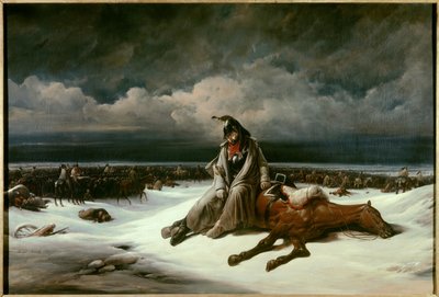 Venäjän eläkkeelle jääminen (1812). Bernard Edouard Swebachin (1800-1870) maalaus tekijältä Bernard Edouard Swebach
