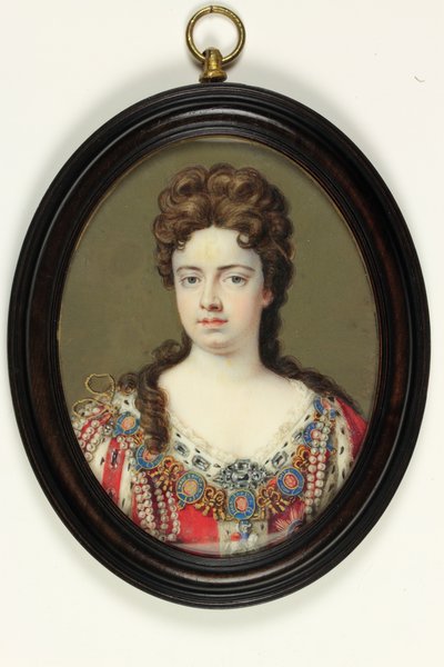 Queen Anne (akvarelli norsunluun) tekijältä Bernard III Lens