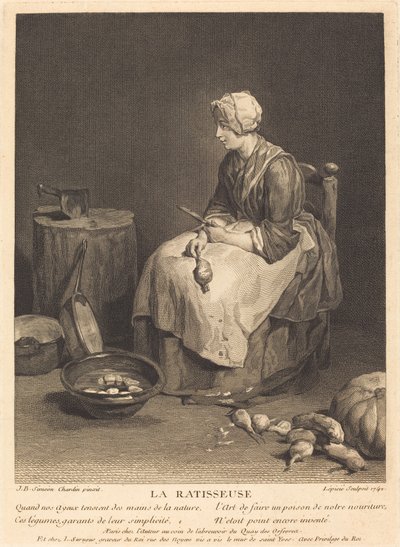 Harava tekijältä Bernard Lépicié after Jean Siméon Chardin