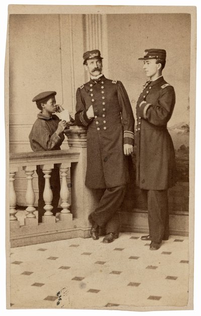 Muotokuva merivoimien upseereista ja lähettiläästä,c. 1863 (kuva) tekijältä Bernard Moses