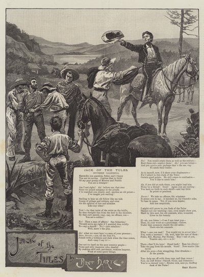 Jack of the Tules, kirjoittanut Bret Harte tekijältä Bernard Partridge