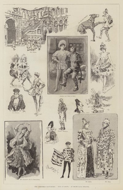 The Christmas Pantomimes, Puss in Boots, Drury-Lane Theaterissa tekijältä Bernard Partridge