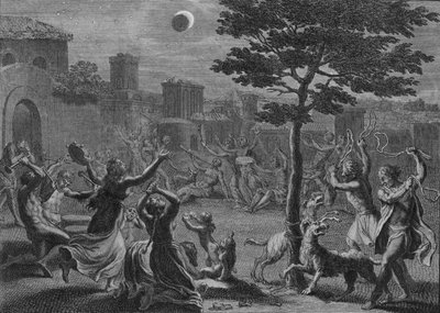 Perulaisten autioituminen Kuun leikkaamisen aikana, 1723. tekijältä Bernard Picart