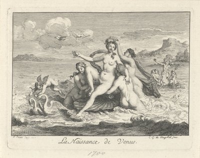 Geboorte van Venus Venuksen syntymä (otsikko esineessä) tekijältä Bernard Picart