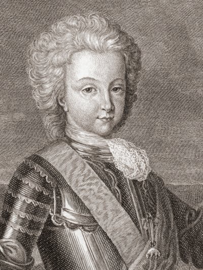 Espanjan kuningas Luis I kun Asturian prinssi. tekijältä Bernard Picart