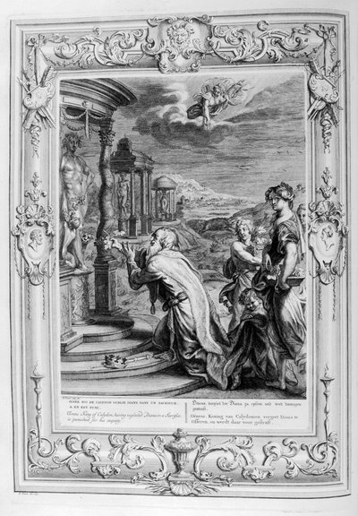 Oeneus, Calydonin kuningas... rangaistaan jumalattomuudestaan, 1733 tekijältä Bernard Picart