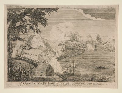 Tarkka näkymä myöhäisestä taistelusta Charlestownissa (Bunker Hill) tekijältä Bernard Romans