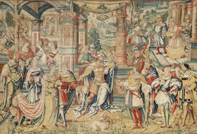 Series of History of David, n. 1525 (silkki ja villa) tekijältä Bernard van Orley
