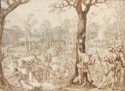 Pelin jakaminen, 1525-1535 tekijältä Bernard van Orley