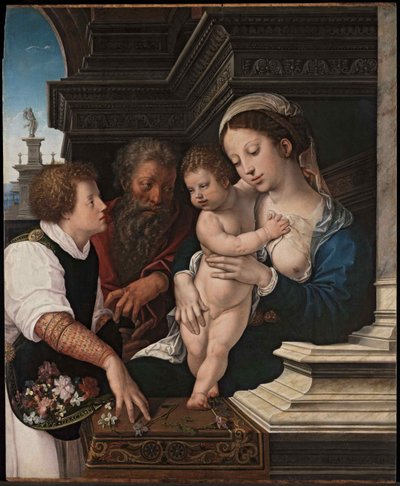 Pyhä perhe, noin 1521. tekijältä Bernard van Orley