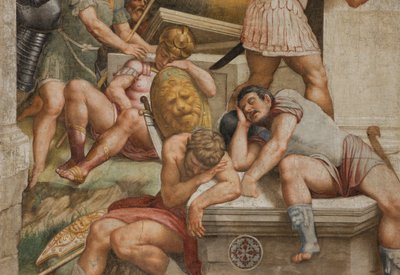 Counterfaccata, Bernardino Gatti, Ylösnousemus 1529, Yksityiskohta tekijältä Bernardino Gatti