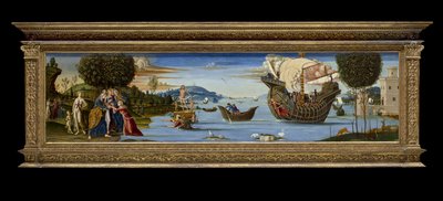 Enaluksen rakas uhrattiin Poseidonille ja säästettiin, n. 1512 (tempera, öljy ja kultalehti puussa) tekijältä Bernardino Fungai