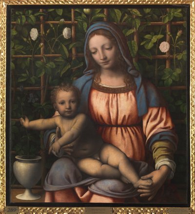 Madonna ja lapsi (Madonna del Roseto) tekijältä Bernardino Luini