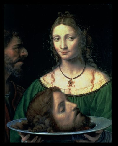 Salome Johannes Kastajan pään kanssa, n. 1525-30 (paneeli) tekijältä Bernardino Luini