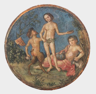 Bacchus, Pan ja Silenus, n. 1509 tekijältä Bernardino Pinturicchio