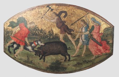 Calydonian villisian metsästys, n. 1509. tekijältä Bernardino Pinturicchio