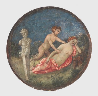 Jupiter ja Antiope, n. 1509. tekijältä Bernardino Pinturicchio