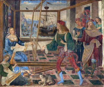 Ulysseksen paluu Penelopelle tekijältä Bernardino di Betto Pinturicchio