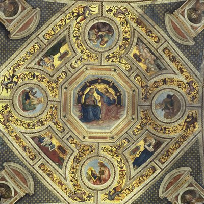 Presbyterian holvi, Santa Maria del Popolo, Rooma, n. 1484-1492 tekijältä Bernardino di Betto Pinturicchio