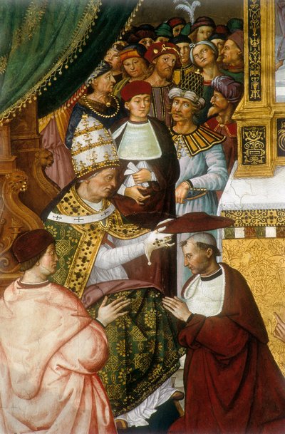 Vie du pape Pio (Pie) II (Enea Silvio Piccolomini tekijältä Bernardino di Betto Pinturicchio