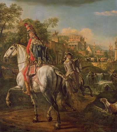 Husaari hevosen selässä, 1773 tekijältä Bernardo Bellotto
