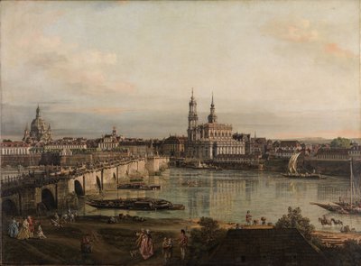Näkymä Dresdeniin tekijältä Bernardo Bellotto
