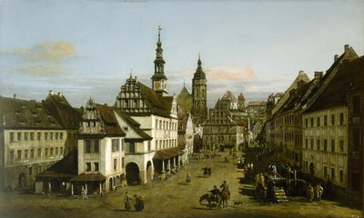 Saksa: Städtebild (Pirlan tori) Pirlan tori (Pirlan tori) tekijältä Bernardo Bellotto