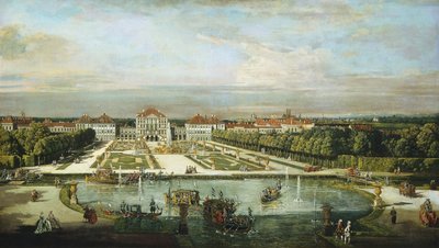 Nymphenburgin palatsi, München, n. 1761. tekijältä Bernardo Bellotto